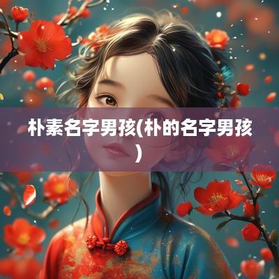 朴素名字男孩(朴的名字男孩)