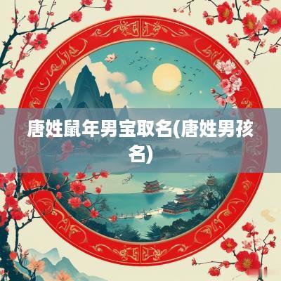 唐姓蛇年男宝取名(唐姓男孩名)