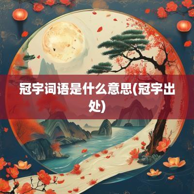 冠宇词语是什么意思(冠宇出处)