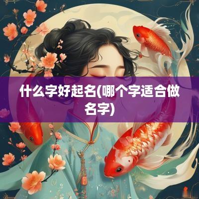 什么字好起名(哪个字适合做名字)