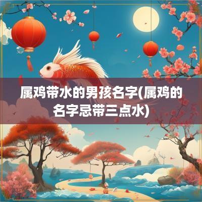 属鸡带水的男孩名字(属鸡的名字忌带三点水)