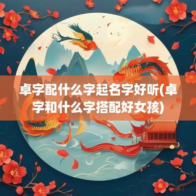 卓字配什么字起名字好听(卓字和什么字搭配好女孩)