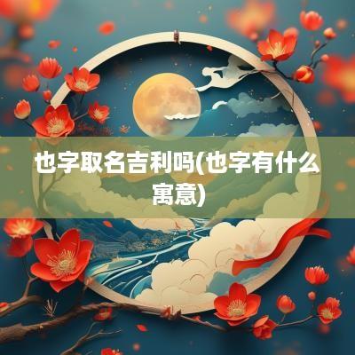 也字取名吉利吗(也字有什么寓意)
