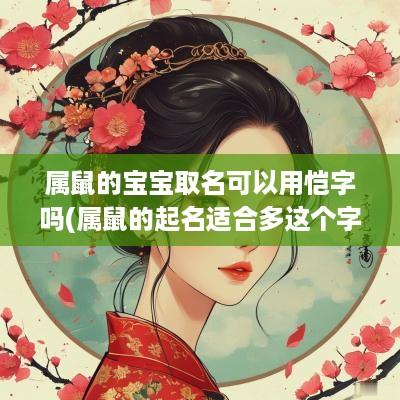 属鼠的宝宝取名可以用恺字吗(属鼠的起名适合多这个字吗)