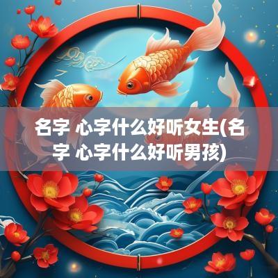 名字 心字什么好听女生(名字 心字什么好听男孩)