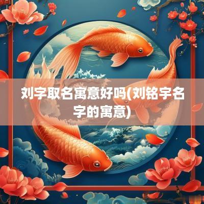 刘字取名寓意好吗(刘铭宇名字的寓意)