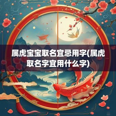 属虎宝宝取名宜忌用字(属虎取名字宜用什么字)
