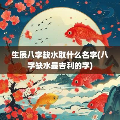 生辰八字缺水取什么名字(八字缺水最吉利的字)