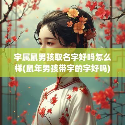 宇属鼠男孩取名字好吗怎么样(蛇年男孩带宇的字好吗)