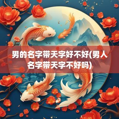 男的名字带天字好不好(男人名字带天字不好吗)
