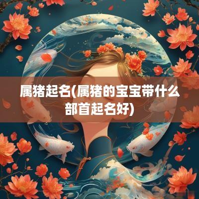 属猪起名(属猪的宝宝带什么部首起名好)