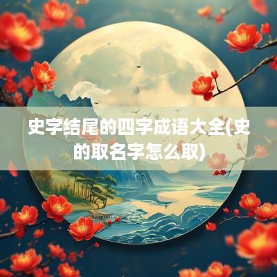 史字结尾的四字成语大全(史的取名字怎么取)