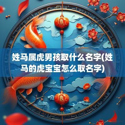 姓马属虎男孩取什么名字(姓马的虎宝宝怎么取名字)