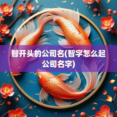智开头的公司名(智字怎么起公司名字)