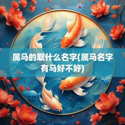 属马的取什么名字(属马名字有马好不好)