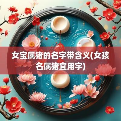 女宝属猪的名字带含义(女孩名属猪宜用字)