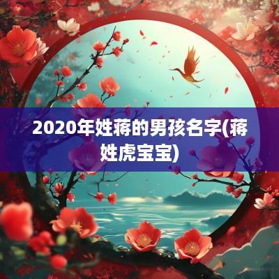 2025年姓蒋的男孩名字(蒋姓虎宝宝)
