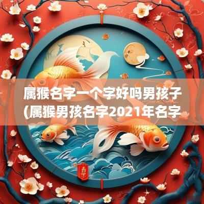 属猴名字一个字好吗男孩子(属猴男孩名字2025年名字大全)
