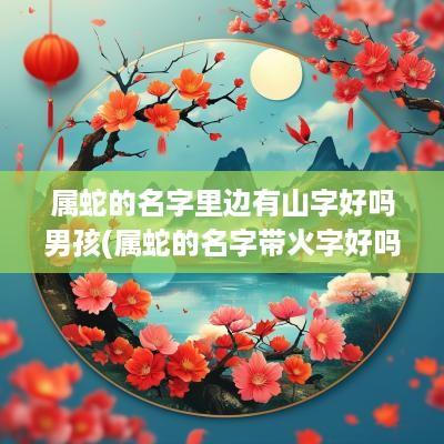 属蛇的名字里边有山字好吗男孩(属蛇的名字带火字好吗)