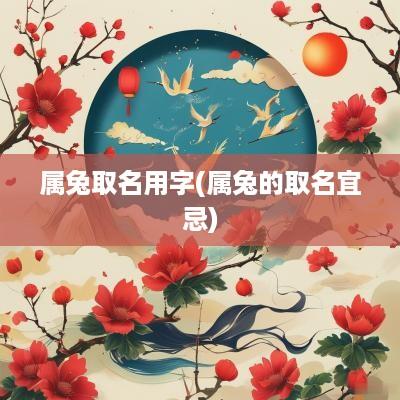 属兔取名用字(属兔的取名宜忌)
