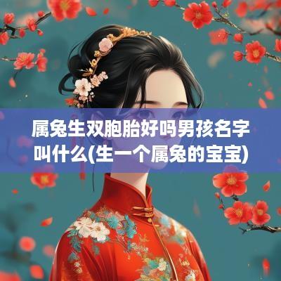 属兔生双胞胎好吗男孩名字叫什么(生一个属兔的宝宝)