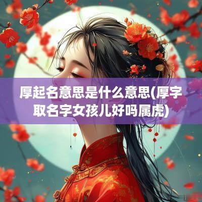 厚起名意思是什么意思(厚字取名字女孩儿好吗属虎)