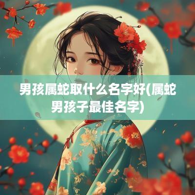 男孩属蛇取什么名字好(属蛇男孩子最佳名字)