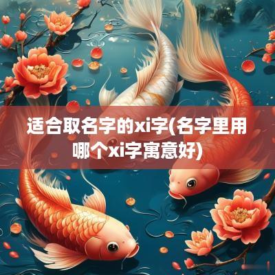 适合取名字的xi字(名字里用哪个xi字寓意好)