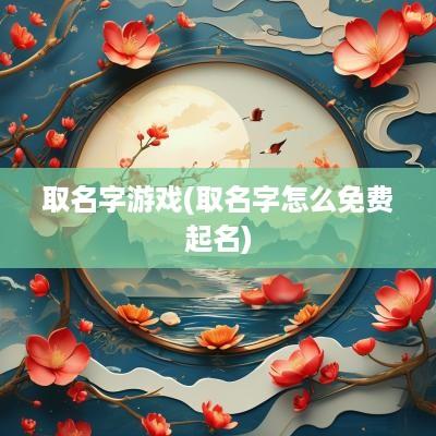 取名字游戏(取名字怎么免费起名)