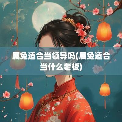 属兔适合当领导吗(属兔适合当什么老板)