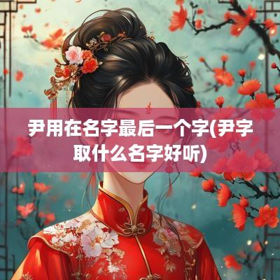 尹用在名字最后一个字(尹字取什么名字好听)