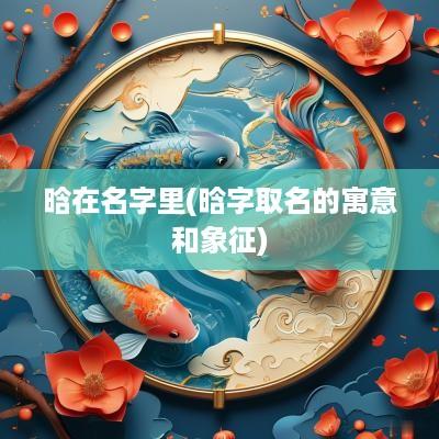 晗在名字里(晗字取名的寓意和象征)