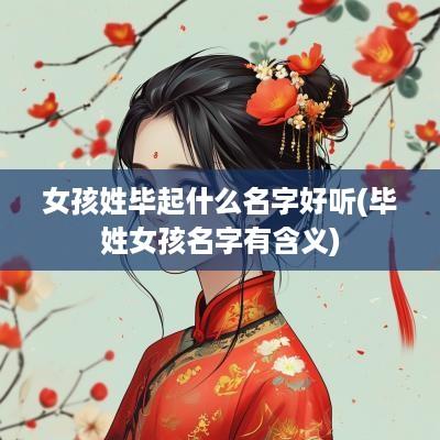 女孩姓毕起什么名字好听(毕姓女孩名字有含义)
