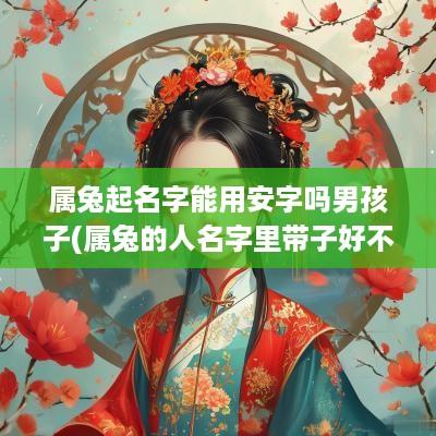 属兔起名字能用安字吗男孩子(属兔的人名字里带子好不好)