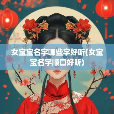女宝宝名字哪些字好听(女宝宝名字顺口好听)