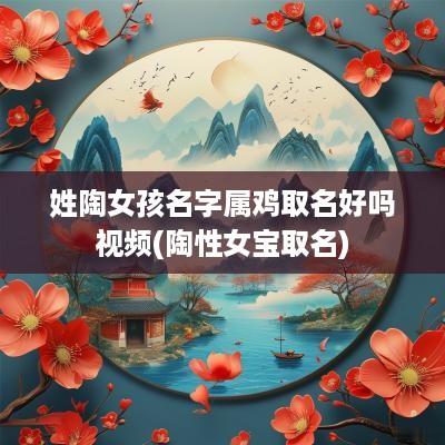 姓陶女孩名字属鸡取名好吗视频(陶性女宝取名)