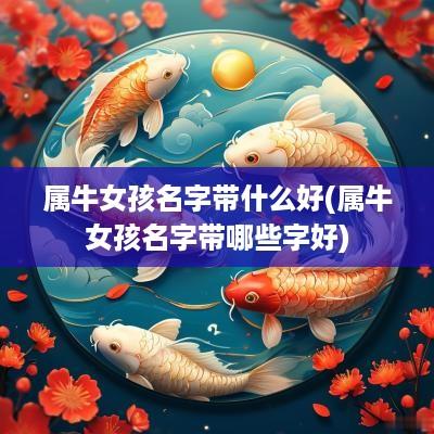 属牛女孩名字带什么好(属牛女孩名字带哪些字好)