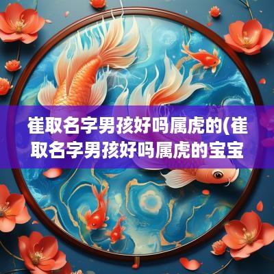 崔取名字男孩好吗属虎的(崔取名字男孩好吗属虎的宝宝)