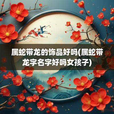 属蛇带龙的饰品好吗(属蛇带龙字名字好吗女孩子)