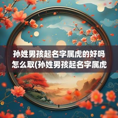孙姓男孩起名字属虎的好吗怎么取(孙姓男孩起名字属虎的好吗怎么起)