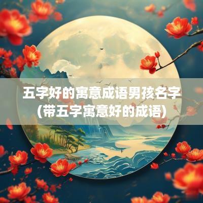 五字好的寓意成语男孩名字(带五字寓意好的成语)