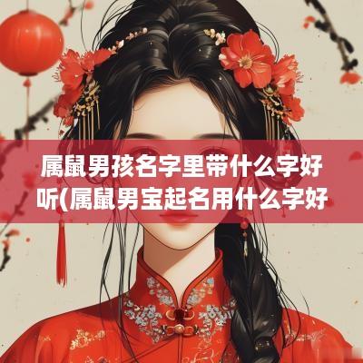 属鼠男孩名字里带什么字好听(属鼠男宝起名用什么字好)