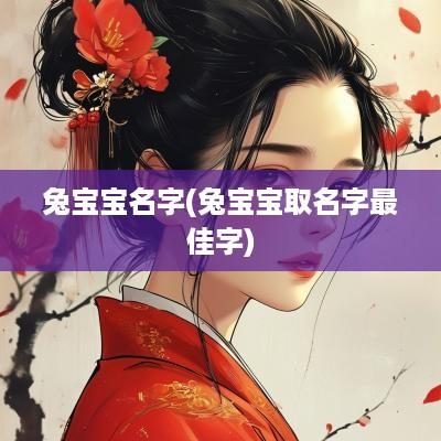 兔宝宝名字(兔宝宝取名字最佳字)