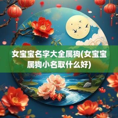 女宝宝名字大全属狗(女宝宝属狗小名取什么好)