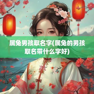 属兔男孩取名字(属兔的男孩取名带什么字好)