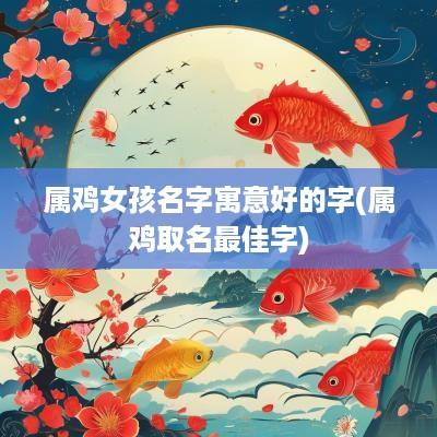 属鸡女孩名字寓意好的字(属鸡取名最佳字)