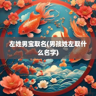 左姓男宝取名(男孩姓左取什么名字)