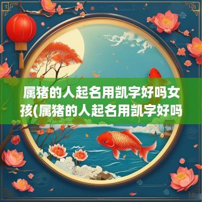 属猪的人起名用凯字好吗女孩(属猪的人起名用凯字好吗)