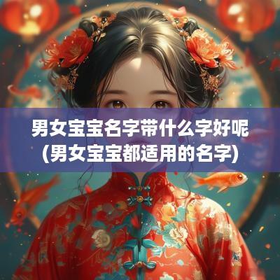男女宝宝名字带什么字好呢(男女宝宝都适用的名字)