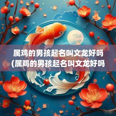 属鸡的男孩起名叫文龙好吗(属鸡的男孩起名叫文龙好吗好不好)